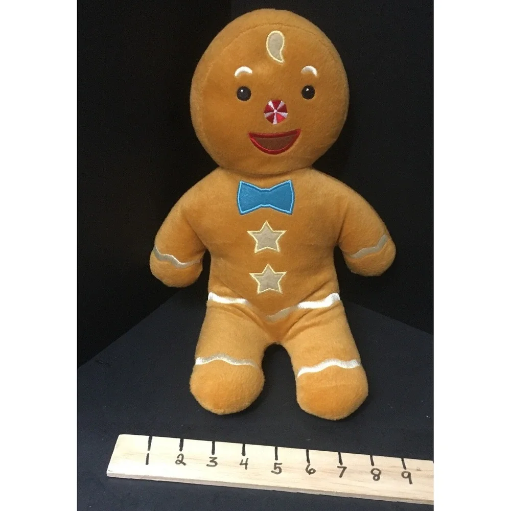 Gingerbread Man Plush, Brown, Bow Tie by Starfall